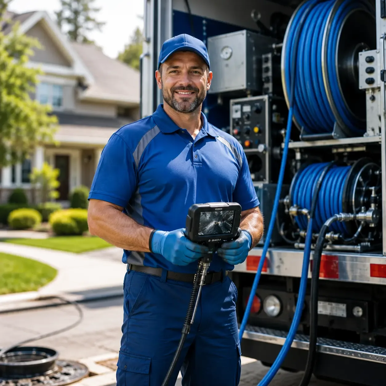 Local outdoor drain cleaning specialists in Camargo, IL